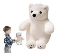 Générique LED Polar Bear Plush Toy - Soft Stuffed Animal with Night Light | Decorative Hugging Pillow for Home, Bedroom, Nursery, Birthday Gift, Party Favor for Children, Teens, Adulti