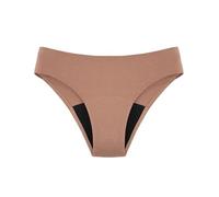Générique Leggings da ragazza, colore bianco, costume da bagno mestruale fisiologico anti-perdita, per donna, 4 strati, set yoga a vita alta, marrone, L
