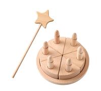 Générique Legno per - Set di Cibo da Tagliare, Falso DIY con Candele Rimovibili, Elementi Decorativi Set di Gioco per Merenda Pomeriggio | Compleanno in Legno p