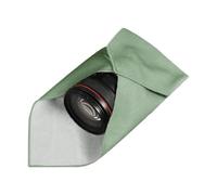 Générique Lens Wrap, Soft Camera Protective Wrap, 13,7 x 13,7 pollici Bumping and Friction Protection, Self-Adhesive Camera Digital Accessory, Storage Pouch for DSLR, Verde militare, Se référer au