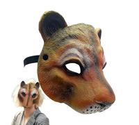 Générique Leopard Face Cover, 3D Printed Face Covering, Realistic Animal Design, Lightweight Comfortable Fit, 9,45 x 7,87 pollici, Ideal for Party Photoshoot Family Holiday Performance Theater