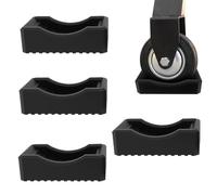 Générique Leveling Shims Wedges, non Slip Stackable Blocks, Heavy-Duty Support 4 Pack for Grills, Furniture, Pool Tables, Rvs, for Home and Travel Use 8 x 8 x 3,5 cm Back