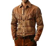Générique LGBT Gay Pride Month Camicia Uomo Stampato Arcobaleno Camicie Cowboy Uomo Manica Lunga Con Motivo Ricamato Stile Western Retro Vintage Costume Da Pirata Spiaggia