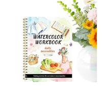 Générique Libri da Colorare Acquerello Tema Oggetti d'arte | Con Tutorial Passo Dopo Passo Libro Acquerello Adulto Per Principiante bambino adulto studente amante dell'arte artista