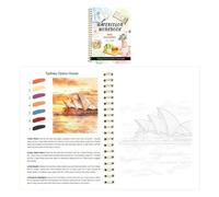 Générique Libri per principianti Colorazione Tema Oggetti Da | Con Tutorial Passo A Passo Libro Pittura Acquerello Per Principiante bambino adulto studente dilettante d'arte artista