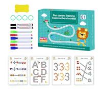 Générique Libro da colorare - 8,46 x 5,91 x 1,97 in Disegno per | Libro di tracciamento in cartone rigido, lde addestramento al controllo della penna per, quaderno di esercizi di tracciamento delle