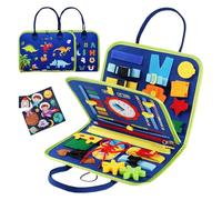 Générique Libro Interattivo in Feltro 28x23x3 Cm | Libro Sensoriale per Bambini, Attività Prescolari, Abilità Di Vita, Lettere, Animali - Gioco Educativo Da Viaggio Apprendimento Att.