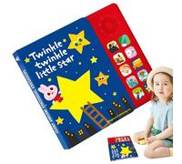 Générique Libro vocale per bambini - Libro di apprendimento musicale 350 G, giocattolo educativo precoce, libri di risveglio in inglese, collezione di filastrocche, strumento di apprendimento del