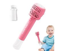 Générique Light Up Bubble Wands - Automatic Bubble Wand | Bubbles Maker for Kids | Automatic Party Wedding Toy | Bubbles Blower Machine with Light and Solution for Girls Boys Adults Kids Aged 3-16