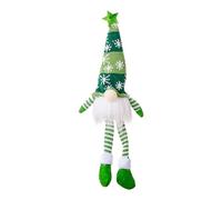 Générique Light Up GNOME Christmas Decoration - Battery Powered GNOME Doll, Holiday Toy with Snowflake Knitted Hat for Home Table Decor, Faceless Glowing Doll, Old Man Snowflake Knitted,
