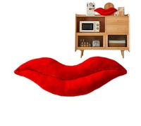 Générique Lip Pillow | 3D Lip Shape Soft Red Cushion | Decorative Velvet Throw Pillows - Ideal for Valentine's Day Divano Bed Living Room Bedroom Couch Home Chair