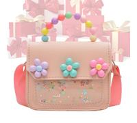 Générique Little Girls Purse, Mini Princess Handbag, Cute Flower Clutch Wallet, Shoulder Bag for Baby, Preschoolers, Teenagers, Daughters, Children's Accessories and More, rosa chiaro, Se référer au