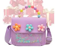 Générique Little Girls Purse, Mini Princess Handbag, Cute Flower Clutch Wallet, Shoulder Bag for Baby, Preschoolers, Teenagers, Daughters, Children's Accessories and More, malva, Se référer au