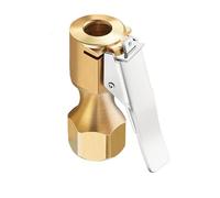 Générique Lock on Air Chuck - Inflator Connector with Clip | Brass Locking Air Chuck Tire Inflators for Car Truck SUV Motorcycle Bike Trailer RV and Others