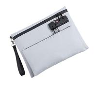 Générique Lockable Money Bag - Double Layer, with Lock, Secure | Cash Register Locked Wallet for Security | Women Men Bank Passports Secure Storage Travel Business Daily