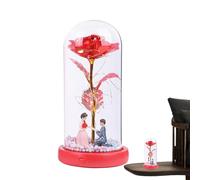 Générique Luce a cupola floreale, illuminata a cupola, romantiche luci a LED per camera da a batteria, lampada floreale romantica per donna mamma