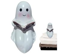 Générique Luce Fantasma - Lampada Fantasma Luminosa di Halloween | Decorazioni LED Con Un Design Del Libro Di Lettura Spaventose Per Fattoria Ufficio Casa Camera Camino Vacanza Cappotto Casa