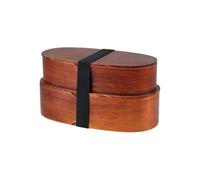 Générique Lunch Box - Insulated Food, Box Wooden Adjustable Divider, 2-Layer Food Container Lunch Boxes For Commuting Picnic School Camping Spring Trip Music Festival Frutta Vegetable