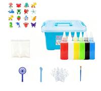 Générique Magic Water Gel Toy Kit - DIY Squishy Making Kit with 12 Colors & 10 Molds for Creating Magic Water Elf and Aqua Fairy Designs, Games for children (60ml-6color)