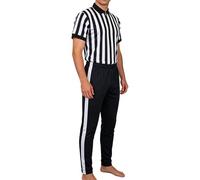 Générique Maglia d' , uniforme a righe nere e bianche, maglia da a maniche corte, scollo a V con pantaloni, per pallavolo, baseball, softball, hockey calcio, basket e