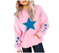 Générique Maglietta bianca per ragazze e cute per oversized manica lunga felpa graduata per adolescenti e ragazze Pullover top tuniche per ragazze vestite casual a maniche corte, Rosa, 2-3 Anni