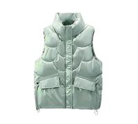 Générique Maglione da uomo personalizzabile The New Down Cotton Waistcoat Femminile Short Women's Models Horse Folder Kangshi Outer Wear Jacket Giacca Miles Morales Bambino, verde, L