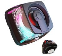 Générique Magnet Speaker - Altoparlante magnetico esterno | Magnet Wireless Portable Music Player RGB | Stereo Color Light Phone Holder Stereo Sound for Shower Beach Bathroom Golf Car Travel