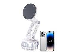 Générique Magnetic Car Phone Holder, 360° Rotatable Smartphone Cradle, Foldable Adjustable Suction Cup Mount, 2,36 x 1,97 pollici Secure Grip for Driving, Road Trips, Taxi, RV, Travel Use