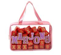 Générique Mahjong - Borsa da trasporto trasparente per Mahjong con cerniera, grande tote per tornei viaggi, campeggio, spiaggia, centro comunitario, uomini e donne