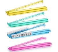 Générique Mahjong Racks and Pushers, Acrylic Mahjong Tile Holder, 4 pezzi Board Game Support for Women, Family, Beginner, Youth, Child, Bar Party, Carnival