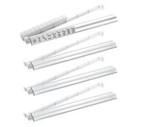 Générique Mahjong Ständer Set - 4 Stück Acryl Schiebehilfen | Trasparenti Zubehör | Mahjong Halter Für Spielabend Club Familienfeier Anfänger Geburtstag Zuhause | Klarer Ständer Mit Push-Funktion