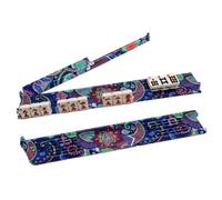 Générique Mahjong Tile Pusher Ruler con base antiscivolo Mahjong | Bohemian Paisley Acrylic Slide Tool for Tabletop | Function Game Accessory