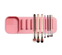 Générique Makeup Brush Drying Rack, Wall Mount Cosmetic Tools Display, 1.26 Holders in silicone Space Saving Storage, Lightweight Paint Brush Organizer for Bathroom Vanity, Daily Use