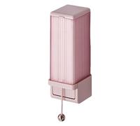 Générique Makeup Cotton Pad Holder - PC 19 x 6,4 x 7,4 cm | Wall-Mount Trasparente Dustproof Container | Press-Out Cotton Pad Organizer per bagno Vanity and Makeup Station Storage