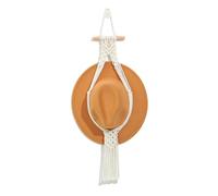 Générique Makramee-Hut-Kleiderbügel - Handgewebter Makramee-Hut-Präsentationsständer, Hutablage Für Wand | Handgefertigter Gewebter Makrame-Hutaufhänger Für Restaurant, Wohnzimmer, Badezimmer