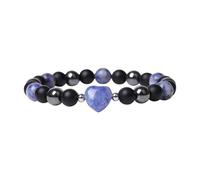Générique Mamma Quarzo 2 Acciaio Elastico Anelli Charms Bangles Stone With Pearls Beads Bracciale Larghezza Rosa Anelli, Taglia unica, Plastica, Nessuna pietra preziosa