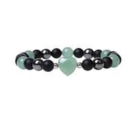 Générique Mamma Quarzo 2 Acciaio Elastico Anelli Charms Bangles Stone With Pearls Beads Bracciale Larghezza Rosa Anelli, Taglia unica, Plastica, Nessuna pietra preziosa