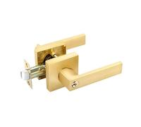 Générique Maniglia per porta Privacy - Alluminio 19x15x6cm | Hardware interno robusto | Leva di passaggio per camera da letto bagno ufficio casa sicurezza ingresso