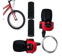 Générique Manopole 3x7-1 Coppia di leve del cambio con impugnatura per 3 x 7 velocità, maniglia per manubrio antiscivolo, per VAE pieghevole, bicicletta, allenamento, escursionismo, garage, meccanici