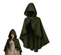 Générique Mantello del Medioevo - Vestito morbido da Cosplay Halloween | Pellegrinse medievali - Per less sFestivals, feste, carnevale, scuola, casa, spettacoli sul palco e mascherate