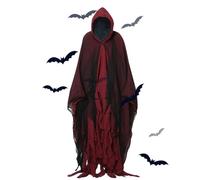Générique Mantello sinistro con cappuccio adulto per Halloween | Capo spaventoso con cappuccio unisex adulto,Costume Cosplay per gioco di ruolo, festa e spettacolo sul palco