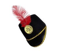 Générique Marching Band Hat - Poliestere 22.8 Inches British | Nutcracker BandHat with Design, Carnival, Festival, Holiday, Knight's ZX | Ceremonial, Travel