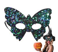 Générique Maschera da sera mascherata | Costume a farfalla lunga brillante - Elegante copertura per il viso di mascherata - per festa di Natale, crociera Festival Cosplay Carnevale Costume