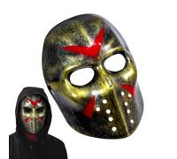 Générique Maschera Hockey Horror, Maschera Hockey Spaventosa | Costume Unisex Horror | Costume Di Halloween Regolabile, Cosplay Di Moda Divertente E Spaventoso Per La Festa Di Halloween
