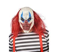 Generique - Maschera in lattice rosso e bianco adulto