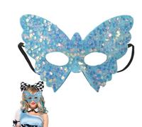 Générique Maschera per ballo mascherato, costume a farfalla lunga e brillante, per maschera, Halloween, vigilia di Natale, carnevale, festival, crociera, cosplay