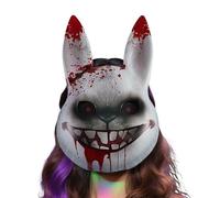 Générique Maschera Sanguinante Bunny - Maschera Inquiant De Coniglio | Accessorio da costume per spettacolo teatro festa mascherata Cosplay Celebrazione