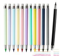 Générique Matite colorate - Set di matite - 12 pezzi senza affilatura, senza inchiostro, disegno permanente per arte e creazione di adulti e silo scolastica principiante