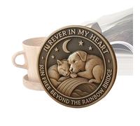 Générique Medaglione commemorativo per animali,Sempre Remembered per sempre amato | Collezione di piccoli keepsakes ispiratori per tributo conforto esposizione morte amicizia