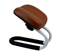 Générique Meditation Stool, Adjustable Kneeling Bench with Cushion, Slip Leg Sleeves Stability, Ergonomic Hip Supporti per Prayer, Mindfulness, Black, Brown